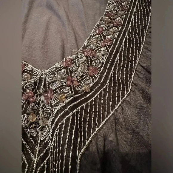 Language Los Angeles Embellished Art Deco Tank Size M - Picture 2 of 7